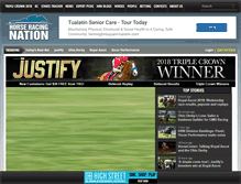 Tablet Screenshot of horseracingnation.com